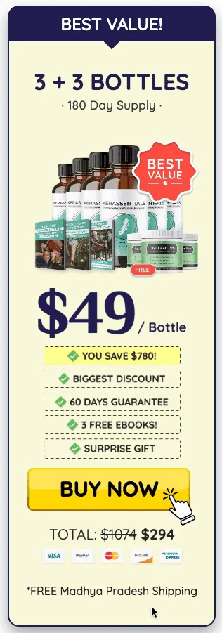 Kerassentials 180 day supply order now